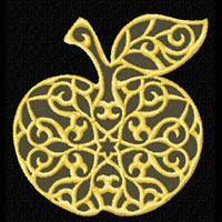 Apple Machine Embroidery design