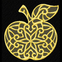 Apple Machine Embroidery design