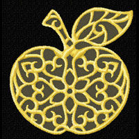 Apple Machine Embroidery design
