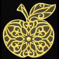 Apple Machine Embroidery design