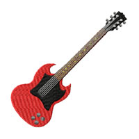 Guitar  Machine Embroidery design
