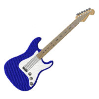 Guitar  Machine Embroidery design