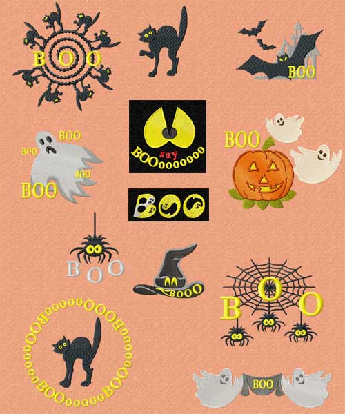 Halloween Machine Embroidery Designs