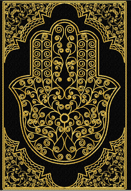 gold lacy hamsa machine embroidery designs set corners ebay gold lacy hamsa machine embroidery designs set corners ebay