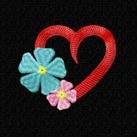 Heart Machine Embroidery Design