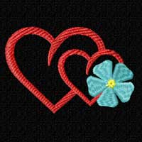 Heart Machine Embroidery Design