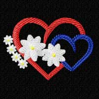 Heart Machine Embroidery Design