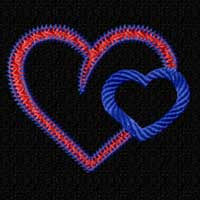 Heart Machine Embroidery Design