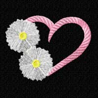 Heart Machine Embroidery Design