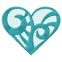 Heart Machine Embroidery design