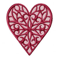 Lacy Hearts  Machine Embroidery Designs