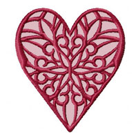 Lacy Hearts  Machine Embroidery Designs