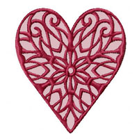 Lacy Hearts  Machine Embroidery Designs