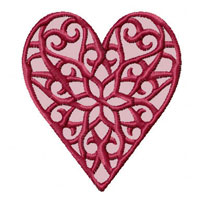 Lacy Hearts  Machine Embroidery Designs