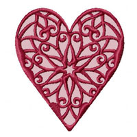 Lacy Hearts  Machine Embroidery Designs