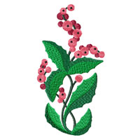 Holly Berry Machine Embroidery design