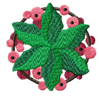 Holly Berry Machine Embroidery design