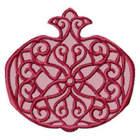 Pomegranate Machine Embroidery design