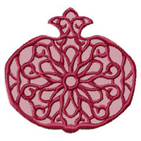 Pomegranate Machine Embroidery design
