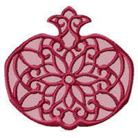 Pomegranate Machine Embroidery design