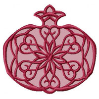 Pomegranate Machine Embroidery design