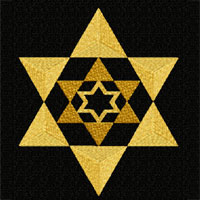 Star of David Machine Embroidery Design
