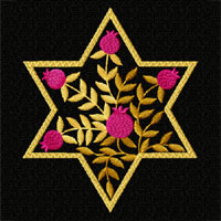 Stars of David 12 Machine Embroidery Designs set 5x5