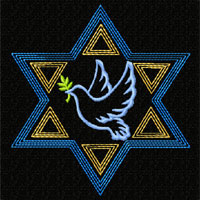 Star of David Machine Embroidery Design