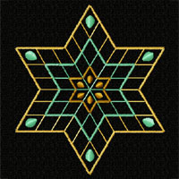Star of David Machine Embroidery Design