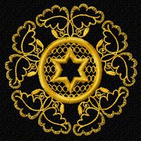 Star of David Quilt Blocks Machine Embroidery Designs