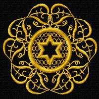 Star of David Quilt Blocks Machine Embroidery Designs