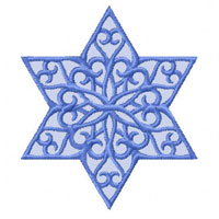Lacy Star of David   Machine Embroidery Designs