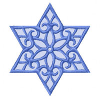 Lacy Star of David   Machine Embroidery Designs