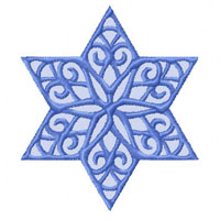 Lacy Star of David  Machine Embroidery Designs