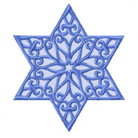Lacy Star of David   Machine Embroidery Designs