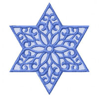 Lacy Star of David   Machine Embroidery Designs