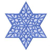 Lacy Star of David   Machine Embroidery Designs