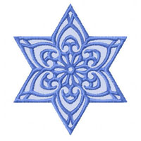 Lacy Star of David   Machine Embroidery Designs
