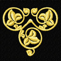 Flower Ornament Machine Embroidery design