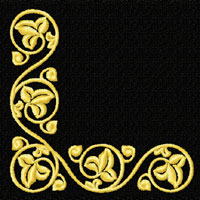 Flower Ornament Machine Embroidery design