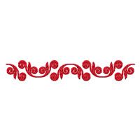 Flower Ornament Machine Embroidery design