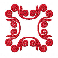 Flower Ornament Machine Embroidery design