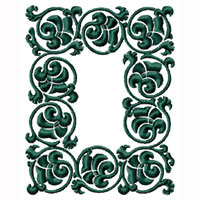 Flower Ornament Machine Embroidery design