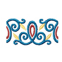 Flower Ornament Machine Embroidery design