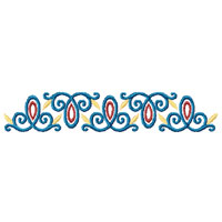 Flower Ornament Machine Embroidery design