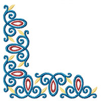 Flower Ornament Machine Embroidery design