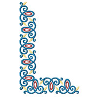 Flower Ornament Machine Embroidery design