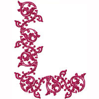 Flower Ornament Machine Embroidery design
