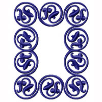 Flower Ornament Machine Embroidery design