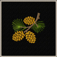 Pine Branch Quilt Motifs/Blocks Machine Embroidery Designs
